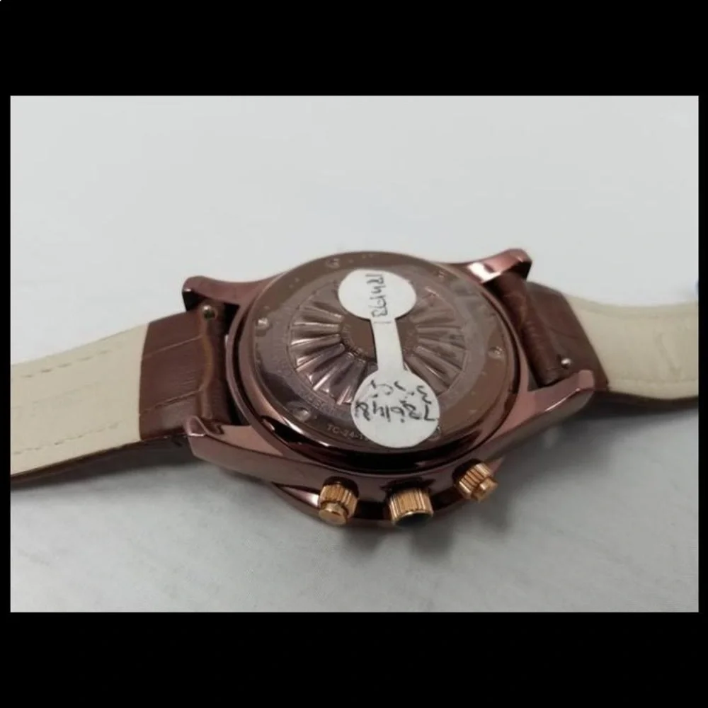 Johnny Dang signature‎ dial brown toned watch
